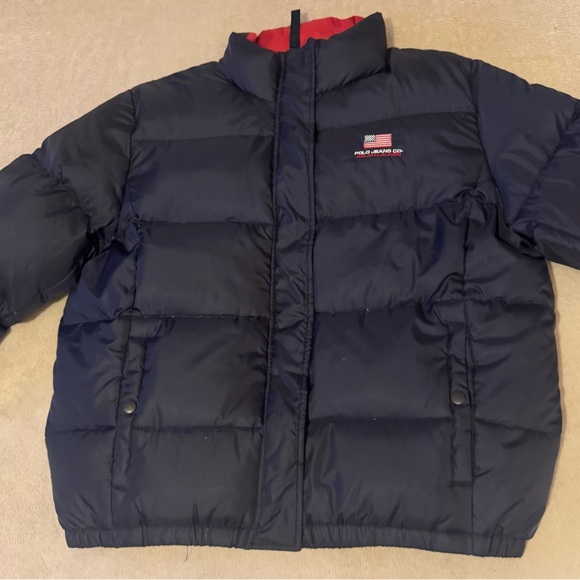 Polo Ralph Lauren Jackets & Blazers - Polo Ralph Lauren USA Logo Jacket Hoodie Retro 00s Baggy Women Large